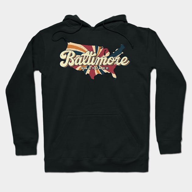 Baltimore Maryland hometown Hoodie by SerenityByAlex